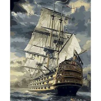 GATYZTORY Sailboat DIY Oil Paint By Numbers Natural Painting By Numbers Sea Scenery On Canvas HandPainted Wall Set Home Decor
GATYZTORY Sailboat DIY Oil Paint By Numbers Natural Painting By Numbers Sea Scenery On Canvas HandPainted Wall Set Home Decor