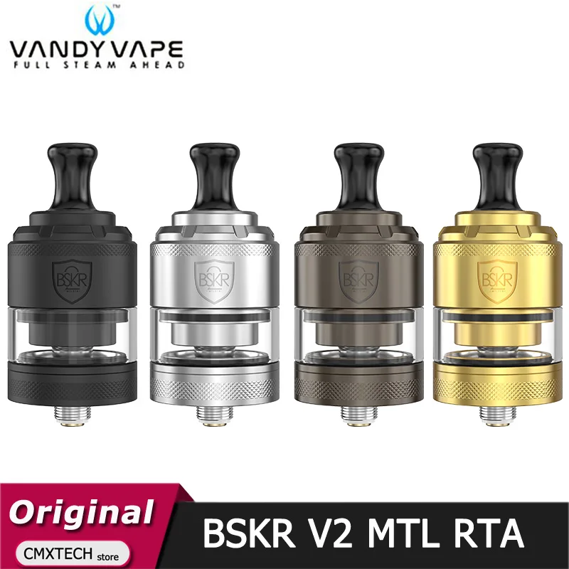 Оригинальная электронная сигарета Vandy Vape Berserker V2 MTL RTA Tank 3ML Atomizer VandyVape BSKR 24 мм |