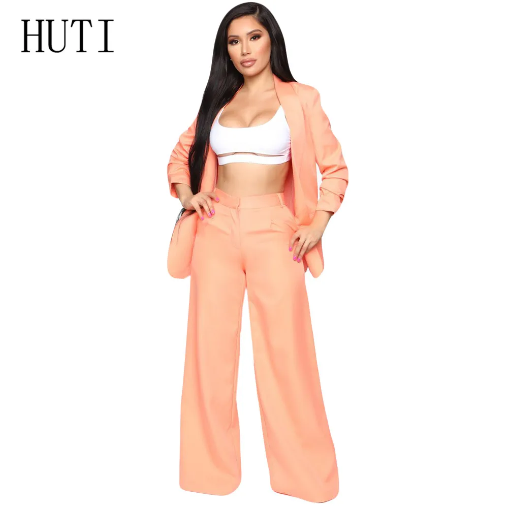 HUTI New Office Work Blazer Suits of High Quality OL Women Pants Suit Blazers Jackets with Trouser Two Pieces Set Female Suits
HUTI New Office Work Blazer Suits of High Quality OL Women Pants Suit Blazers Jackets with Trouser Two Pieces Set Female Suits