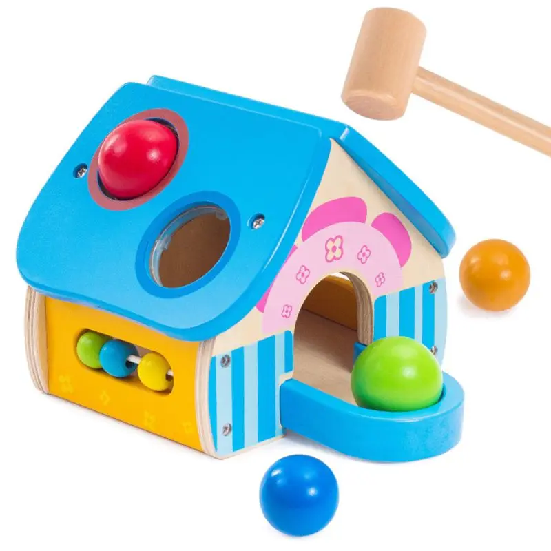 Kids Multi-functional Wooden Cabin Hammer Ball Box Toy Children Early Education R7RB
Kids Multi-functional Wooden Cabin Hammer Ball Box Toy Children Early Education R7RB