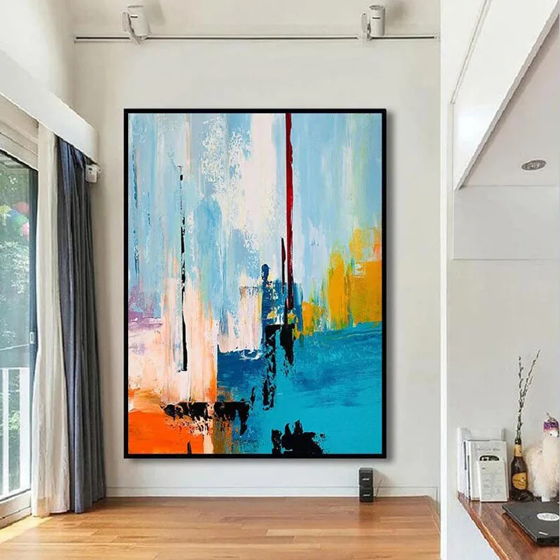 Large Original Colorful Modern Hand Painted Wall Art Acrylic Abstract Painting Wall Art Office Living Room Bedroom Decor As Gift
Large Original Colorful Modern Hand Painted Wall Art Acrylic Abstract Painting Wall Art Office Living Room Bedroom Decor As Gift