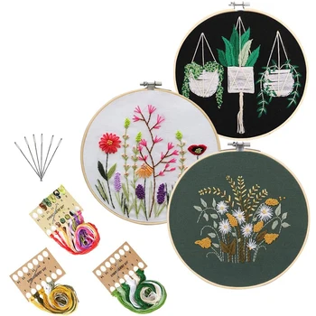 3Pcs Embroidery Starter Kit with Pattern,3x Bamboo Embroidery Hoops DIY for Adult Beginner Embroidery Cloth with Pattern
3Pcs Embroidery Starter Kit with Pattern,3x Bamboo Embroidery Hoops DIY for Adult Beginner Embroidery Cloth with Pattern
