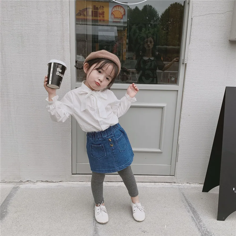 Autumn Baby Girls Blouses Bow Tie Long Sleeve Shirts Solid Color Tops Kids White Shirts For School Girl Children's Clothing 1-6Y
Autumn Baby Girls Blouses Bow Tie Long Sleeve Shirts Solid Color Tops Kids White Shirts For School Girl Children's Clothing 1-6Y