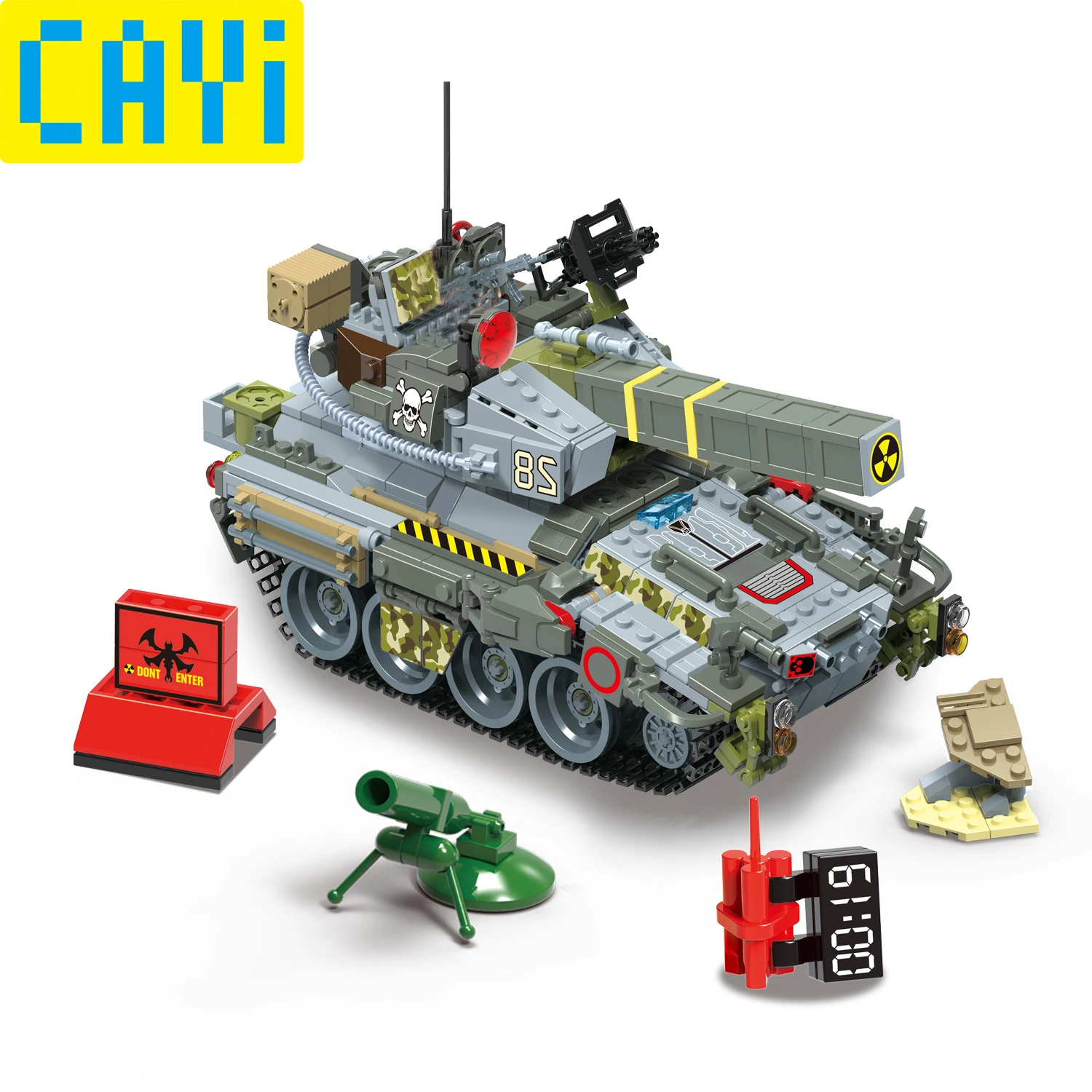 CAYI 739pcs compatible LegOINGs biochemical policeman sets Rhino Heavy Artillery Tank DIY Building Blocks Brick Kid Toys
CAYI 739pcs compatible LegOINGs biochemical policeman sets Rhino Heavy Artillery Tank DIY Building Blocks Brick Kid Toys