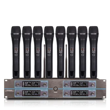 Professional one drag eight wireless microphone home KTV stage speech K song handheld microphone school church
Professional one drag eight wireless microphone home KTV stage speech K song handheld microphone school church