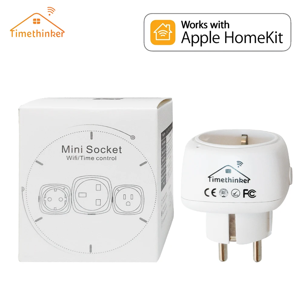 Timethinker WiFi Smart Home Socket for Apple Homekit for Alexa Google Home EU US Plug Voice Remote Socket Adaptor for IPhone
Timethinker WiFi Smart Home Socket for Apple Homekit for Alexa Google Home EU US Plug Voice Remote Socket Adaptor for IPhone