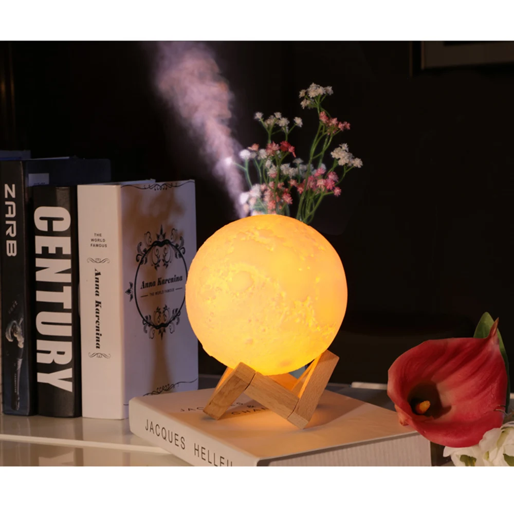 Air Humidifier Diffuser Aroma Ultrasonic Humidificador Essential Oil 3D Moon Lamp light USB Night Cool Mist Purifier New 880ML
Air Humidifier Diffuser Aroma Ultrasonic Humidificador Essential Oil 3D Moon Lamp light USB Night Cool Mist Purifier New 880ML