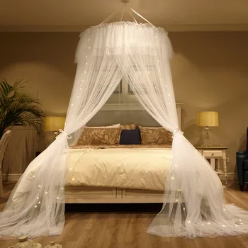 Hung Dome Mosquito Encryption Ceiling Nets Princess Dream Wholesale for 1.2-2m Bed
Hung Dome Mosquito Encryption Ceiling Nets Princess Dream Wholesale for 1.2-2m Bed