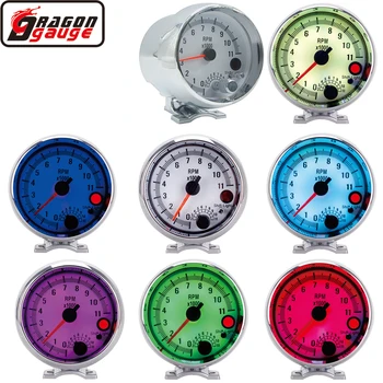 Round Earth 3.75 Inch(95mm) Racing Car Tachometer Gauge 7 LED Colors Adjustable 0-11000 Rpm For 1/2/3/4/5/6/7/8 Cylinder Meter
Round Earth 3.75 Inch(95mm) Racing Car Tachometer Gauge 7 LED Colors Adjustable 0-11000 Rpm For 1/2/3/4/5/6/7/8 Cylinder Meter