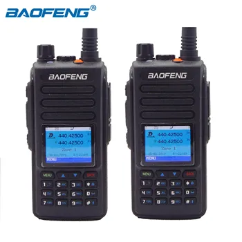 

BaoFeng DM-1702 Digital Anolog Two Way Radio Portable GPS DMR Walkie Talkie VHF UHF Tier1 & Tier2 Dual Time Slot CB Radio 2pcs