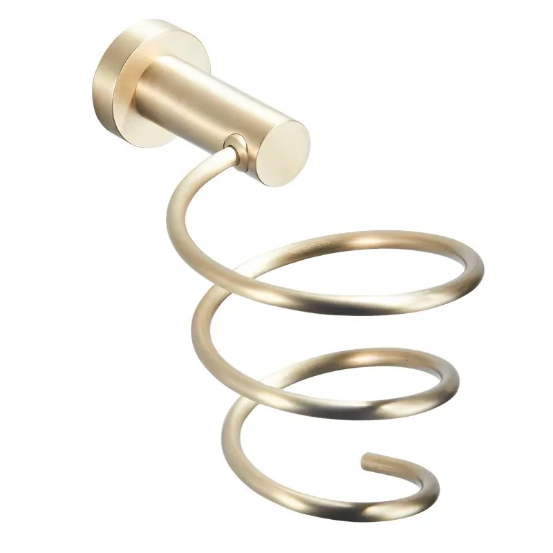 Golden brass/copper drawing hair dryer holder polished wall mounted washroom storage shelf organizer
Golden brass/copper drawing hair dryer holder polished wall mounted washroom storage shelf organizer