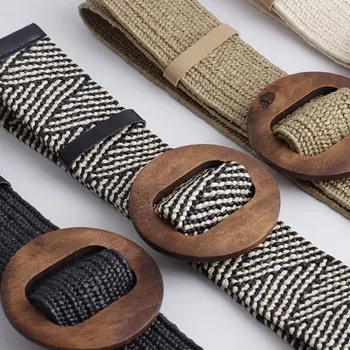 Vintage Bohe Women Summer Dress Belt Round Square Buckle Braid Belt Women Knitted Belt Women Waist Belts Elastic Waist Belts Hot
Vintage Bohe Women Summer Dress Belt Round Square Buckle Braid Belt Women Knitted Belt Women Waist Belts Elastic Waist Belts Hot