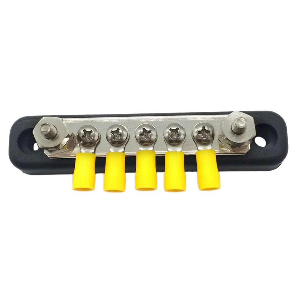 5 Way Terminal Bus Bar 150A DC 130A AC For Cars Trailers Yachts Ships 5 Way Terminal Bus Bar 150A DC 130A AC For Cars Trailers Yachts Ships