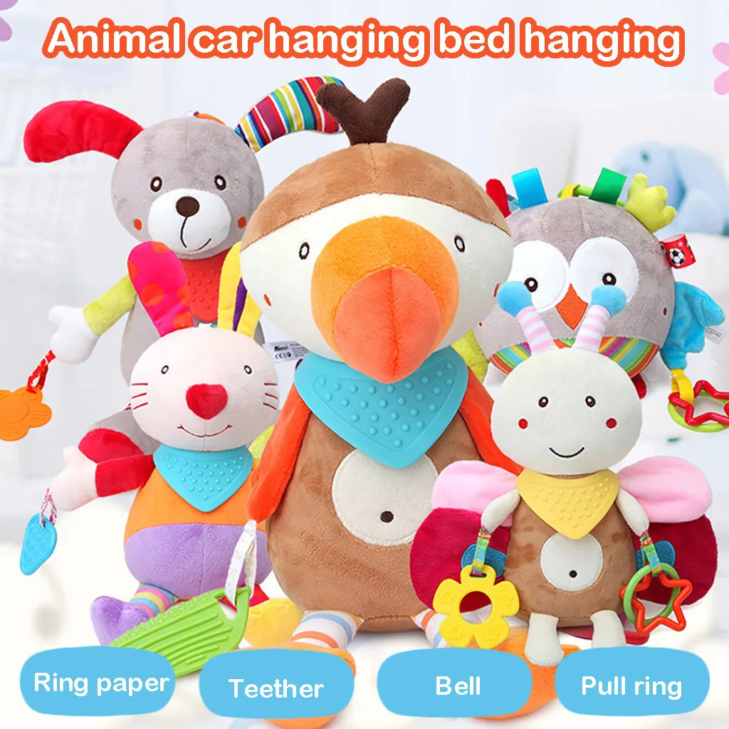 Baby Infant Rattles Plush With Teether Cute Animal Hanging Bell Play Toys Activity Bed & Stroller Toy Hanging Crib Toys For Baby
Baby Infant Rattles Plush With Teether Cute Animal Hanging Bell Play Toys Activity Bed & Stroller Toy Hanging Crib Toys For Baby