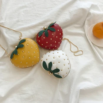 CASMOR Women Shoulder Bag INS Fashion Strawberry Heart Shape Shoulder Bags Party Contrast Color Crossbody Chain Bag and Purse
CASMOR Women Shoulder Bag INS Fashion Strawberry Heart Shape Shoulder Bags Party Contrast Color Crossbody Chain Bag and Purse