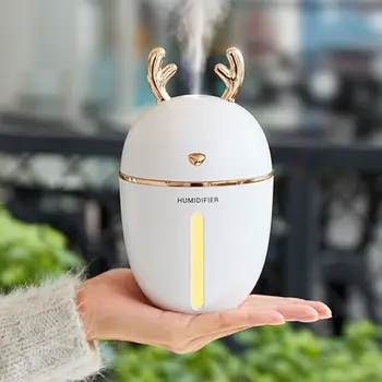 450ML USB Air Humidifier Purifier Mist Maker Deerhorn Ultra Silent Night Light with Fan Aroma Essential Oil Diffuser Home
450ML USB Air Humidifier Purifier Mist Maker Deerhorn Ultra Silent Night Light with Fan Aroma Essential Oil Diffuser Home