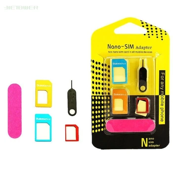 1000sets/lot New 5in1 Sim Cards Adapters Eject Pin Key for All Smart Phone Standard/Nano/Micro SIM Card Adapter for Mobile Phone
1000sets/lot New 5in1 Sim Cards Adapters Eject Pin Key for All Smart Phone Standard/Nano/Micro SIM Card Adapter for Mobile Phone
