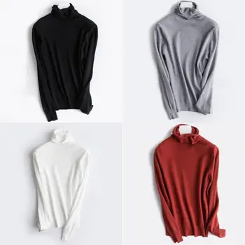 Women Basic Long Sleeve Sweater Turtle Cowl Neck Solid Color Warm Jumper Tops
Women Basic Long Sleeve Sweater Turtle Cowl Neck Solid Color Warm Jumper Tops