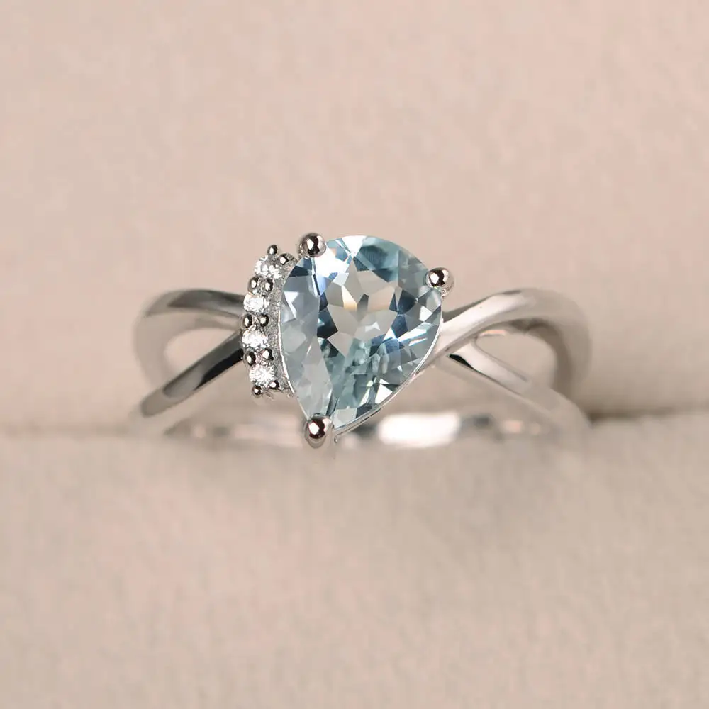 luxury womens ring lady s925 silver heart shaped