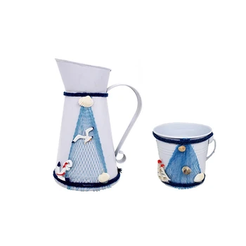 2PCS Mediterranean Decorative Metal Bucket Vase Pot Plant Succulent Flowerpot Home Gardening
2PCS Mediterranean Decorative Metal Bucket Vase Pot Plant Succulent Flowerpot Home Gardening