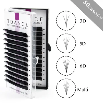 TDANCE 50pcs/lot Easy Fan Bloom Eyelash Extension Austomatic Flowering Fast Fan Self-Making Fans Volume Lashes
TDANCE 50pcs/lot Easy Fan Bloom Eyelash Extension Austomatic Flowering Fast Fan Self-Making Fans Volume Lashes