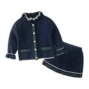 Seater Girl Sets 2020 Spring Baby Girl knitting cardigan+pleated skirt Fashion 2PCS Outfits Suit Baby Clothes 1-5Y E0379
Seater Girl Sets 2020 Spring Baby Girl knitting cardigan+pleated skirt Fashion 2PCS Outfits Suit Baby Clothes 1-5Y E0379