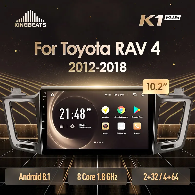 KingBeats Android 8.1 Octa-Core head unit 4G in Dash Car Radio Multimedia Video Player Navigation GPS For Toyota RAV4 4 XA40 5 XA50 2012-2018 no dvd 2 din Double Din Android Car Stereo 2din DDR4 2G RAM 32G ROM / 4+64G
KingBeats Android 8.1 Octa-Core head unit 4G in Dash Car Radio Multimedia Video Player Navigation GPS For Toyota RAV4 4 XA40 5 XA50 2012-2018 no dvd 2 din Double Din Android Car Stereo 2din DDR4 2G RAM 32G ROM / 4+64G