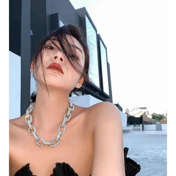 Timeless Wonder Stunning Zirconia Chunky Chain Choker Necklace Women Jewelry Punk Designer Ins Fancy Top Rare Runway Gothic 3326 
Timeless Wonder Stunning Zirconia Chunky Chain Choker Necklace Women Jewelry Punk Designer Ins Fancy Top Rare Runway Gothic 3326
