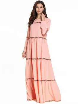 Dubai Kaftan Muslim Abaya Dress Women Floral Embroidery Arab Hijab Dresses Evening Moroccan Turkish Arabic Clothing Long Robe
Dubai Kaftan Muslim Abaya Dress Women Floral Embroidery Arab Hijab Dresses Evening Moroccan Turkish Arabic Clothing Long Robe