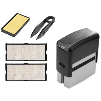 Self Inking Stamp Set Custom Personalised DIY Business Name Number Address Printing Rubber Stamp with Tweezers Kit
Self Inking Stamp Set Custom Personalised DIY Business Name Number Address Printing Rubber Stamp with Tweezers Kit