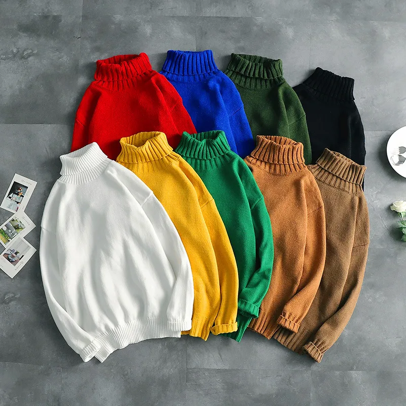 E-BAIHUI Solid Color Turtleneck Sweater Men's Korean Version of The Trend Loose Casual Couple Hong Kong Style Sweater
E-BAIHUI Solid Color Turtleneck Sweater Men's Korean Version of The Trend Loose Casual Couple Hong Kong Style Sweater