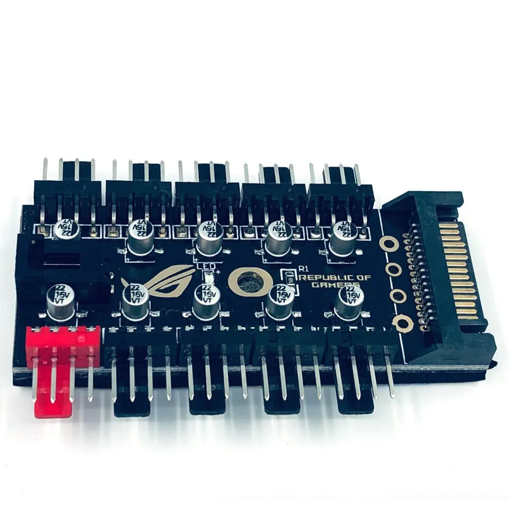 Intelligent Temperature Control Pwm 4pin Fan Hub 10 Way Controller Big 4p Port Sata Port Power Supply Big 4p Power Supply
Intelligent Temperature Control Pwm 4pin Fan Hub 10 Way Controller Big 4p Port Sata Port Power Supply Big 4p Power Supply