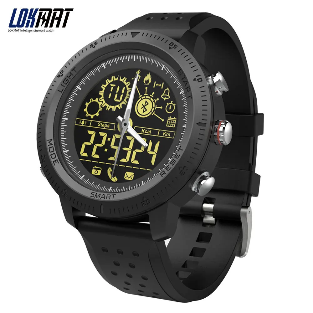 LOKMAT Men Watches Bluetooth Waterproof Pointer Smart Watch Sport Fashion Outdoor Pedometer Smartwatch For IOS And Android
LOKMAT Men Watches Bluetooth Waterproof Pointer Smart Watch Sport Fashion Outdoor Pedometer Smartwatch For IOS And Android