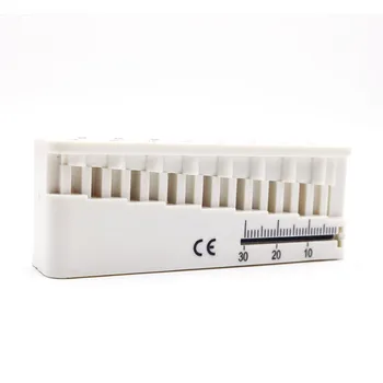 Dental root canal measurement table enlarged needle placement table measuring ruler K file H file placement frame
Dental root canal measurement table enlarged needle placement table measuring ruler K file H file placement frame
