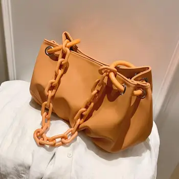 Elegant Female Chain Tote bag 2020 New Quality Leather Women's Designer Handbag High capacity Shoulder Bags Pleated Armpit bag
Elegant Female Chain Tote bag 2020 New Quality Leather Women's Designer Handbag High capacity Shoulder Bags Pleated Armpit bag