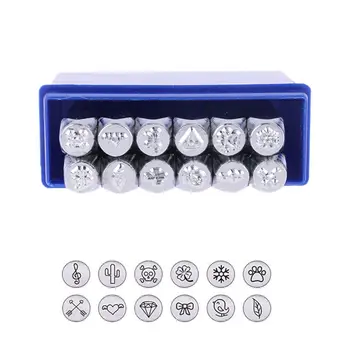 12 Pcs/set DIY Metal Stamp Punch Stamping Tool with Animal Theme Iron Seal
12 Pcs/set DIY Metal Stamp Punch Stamping Tool with Animal Theme Iron Seal
