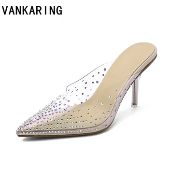 sexy thin high heels crystal women sandals summer pointed toe slippers ladies rhinestone transparent heel party shoes woman pump
sexy thin high heels crystal women sandals summer pointed toe slippers ladies rhinestone transparent heel party shoes woman pump