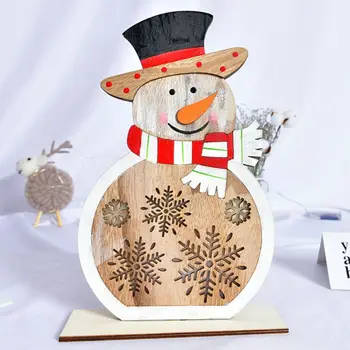 Wooden House Snowman Santa Claus Christmas Tree Ornaments with LED Light Desk Table Party Home Decor 831B 
Wooden House Snowman Santa Claus Christmas Tree Ornaments with LED Light Desk Table Party Home Decor 831B