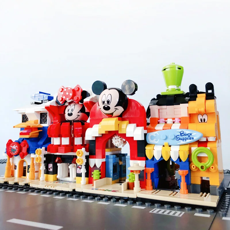 4sets/Lot Mini Street view block Goofy Beach Supplies Minnie mouse Jewelry Shop Mickey Game House Donald Duck Bar bricks toys
4sets/Lot Mini Street view block Goofy Beach Supplies Minnie mouse Jewelry Shop Mickey Game House Donald Duck Bar bricks toys