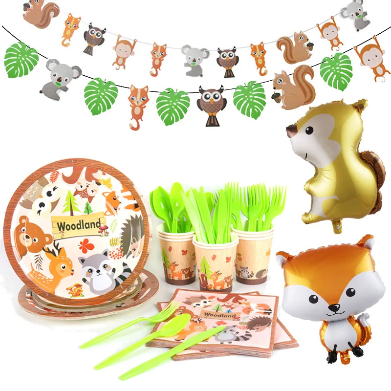 MEIDDING 1Pcs Woodland Friends Jungle Party Animal Balloons Fox Decoration Disposable Tableware Baby Shower Birthday Supplies
MEIDDING 1Pcs Woodland Friends Jungle Party Animal Balloons Fox Decoration Disposable Tableware Baby Shower Birthday Supplies