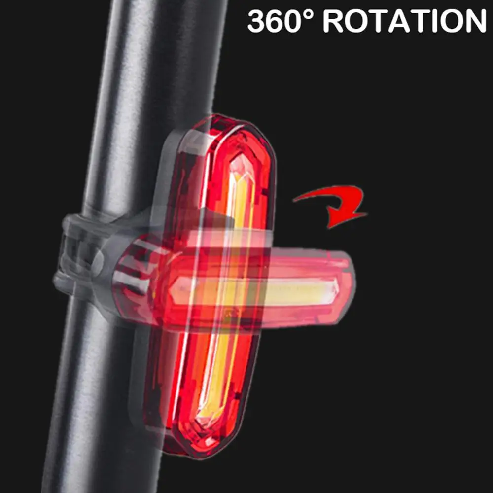 Фото Bike Light USB Rechargeable LED Taillight Super Bright Cycling Tail Safety Warning Flash Bicycle | Спорт и развлечения
