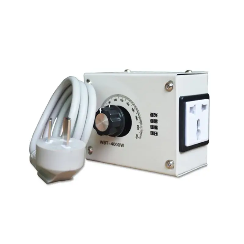 WBT-4000W 220V Controllable Variable Voltage Regulator Light Brightness Temperature Adjustment Fan Speed Motor Electric Dimmer
WBT-4000W 220V Controllable Variable Voltage Regulator Light Brightness Temperature Adjustment Fan Speed Motor Electric Dimmer