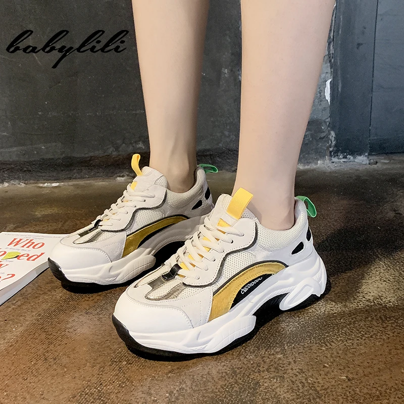 Sneakers Women Summer Vulcanize Female Fashion Sneakers Lace Soft Basket Femme Dad Platform Mesh Breathable Sneakers for Women
Sneakers Women Summer Vulcanize Female Fashion Sneakers Lace Soft Basket Femme Dad Platform Mesh Breathable Sneakers for Women