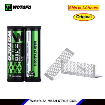 

10pcs/tube Wotofo A1 MESH STYLE COIL VAPE 0.18ohm 45w-65w 16*6.8mm fit for wotofo profile rda rta Vapefly MTL RTA mesh coil tank