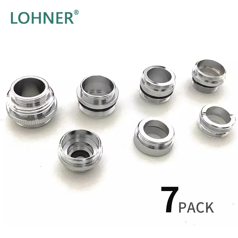 Metal Outside Thread Adaptor Kitchen Faucet Tap Aerator Connector Water Purifier Faucet Adapter for Water Saving 7 Pack
Metal Outside Thread Adaptor Kitchen Faucet Tap Aerator Connector Water Purifier Faucet Adapter for Water Saving 7 Pack