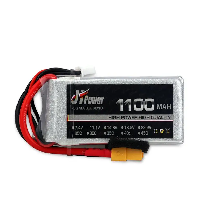 RCtown RC LiPo батарея 4S 14 8 V 1100mAh 25C для радиоуправляемый самолет Квадрокоптер