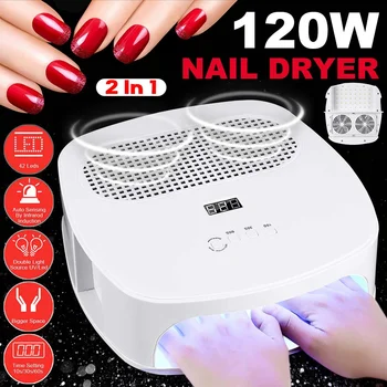 2 In 1 42 LEDs Nail Dust Collector LED UV Nail Lamp Light Gel Dryer Vacuum Cleaner Smart Painless With 2 Dust Collecting Bag
2 In 1 42 LEDs Nail Dust Collector LED UV Nail Lamp Light Gel Dryer Vacuum Cleaner Smart Painless With 2 Dust Collecting Bag