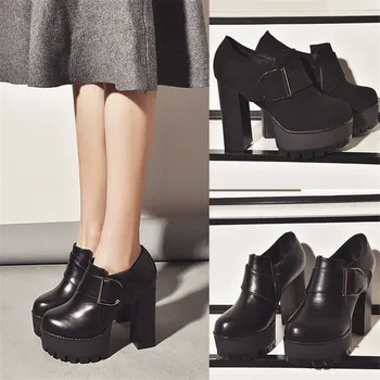 2019 Super High Heels Spring Autumn Boots Vintage Slip On Square High Heels Round Toe Platform Women Shoes Woman Ankle Boots
2019 Super High Heels Spring Autumn Boots Vintage Slip On Square High Heels Round Toe Platform Women Shoes Woman Ankle Boots