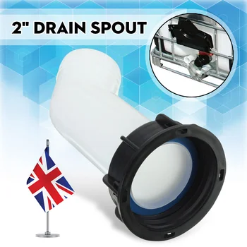 1000L Tote Tank Water Tank 2'' Extension Drain Spout Hose Nozzle Tap Cap Thread