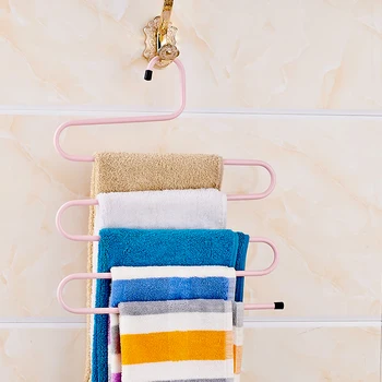 S-Type Clothes Trousers Hanger 5-Layer Non-Slip Pants Clip Multi-Function Wardrobe Storage 3D Space Saving
S-Type Clothes Trousers Hanger 5-Layer Non-Slip Pants Clip Multi-Function Wardrobe Storage 3D Space Saving